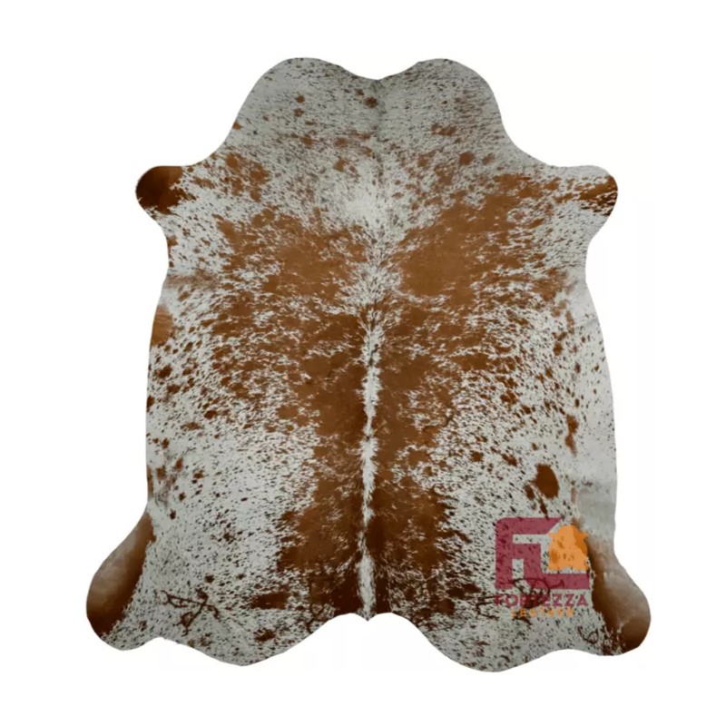 Fortezzaoutlet Cowhide Rug Brown Speckled | Premium Quality | Medium