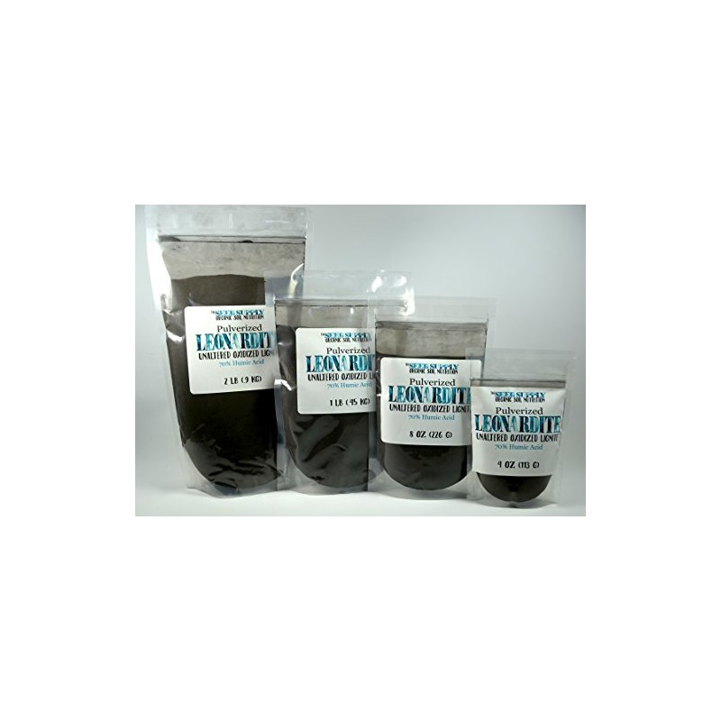 2 Lb Pulverized Leonardite - Natural Unaltered Oxidized Lignite -