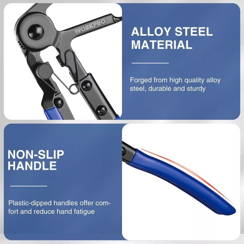 WORKPRO 27" Flexible Hose Clamp Plier Spring Plier Automotive Clamp