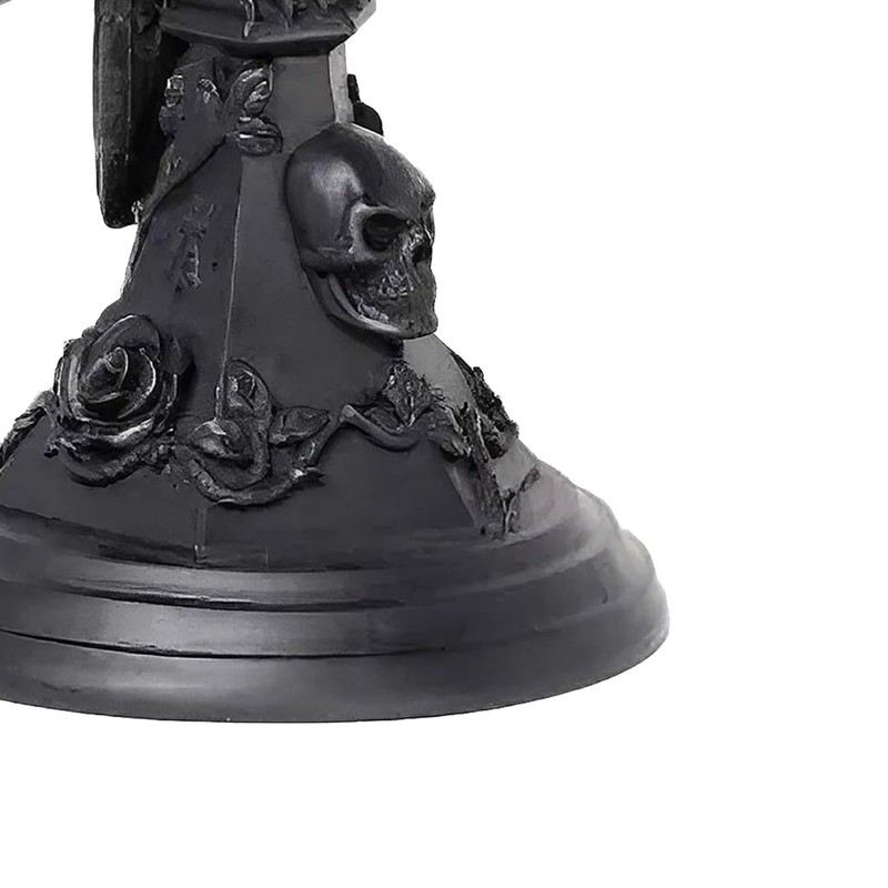 Gothic Candle Holder Resin Figurine Candlestick Stand Home Decor Accessory