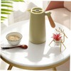 Ciieeo Small Insulated Pot 1l Thermal Kettle Wood Handle for