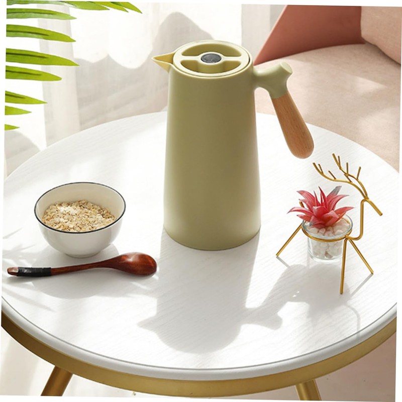 Ciieeo Small Insulated Pot 1l Thermal Kettle Wood Handle for