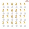 Gold Happy 74th Birthday Cupcake Topper, 24-Pack Number 74 Glitter