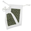 Ambesonne Vegetable Fabric Pouch Set of 2, Olive Tree Farming