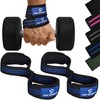 AQF Figure 8 Padded Lifting Straps Strength Training, Bodybuilding Weights