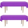 DecorRack 2 Rectangular Tablecloths BPA-Free Plastic, 54 x 108 inch,