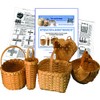 Introduction to Basket Weaving Kit for 5 Baskets