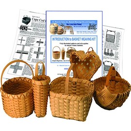 Introduction to Basket Weaving Kit for 5 Baskets