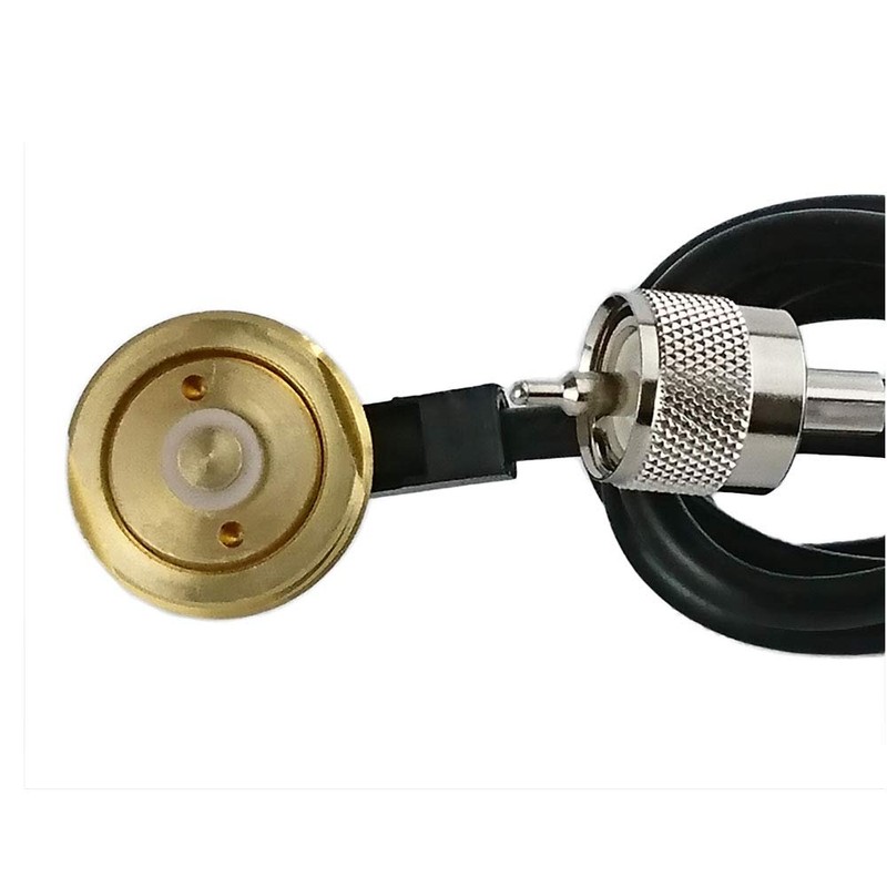 Solid Brass NMO Antenna Mount with UHF Male PL259 Connector
