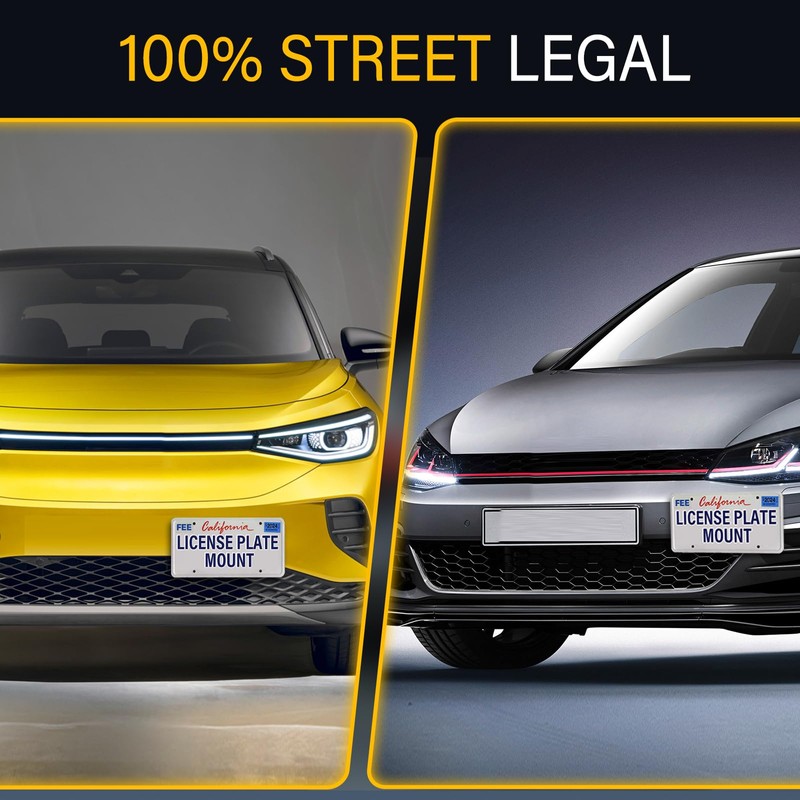 Anti-Theft License Plate Holder Compatible with Volkswagen Arteon 2019-2023, Volkswagen