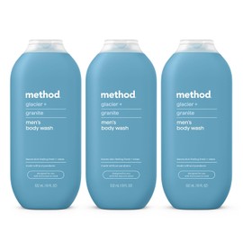 Method Men Body Wash, Glacier + Granite, Paraben and Phthalate Free, 18 ml (Pack of 3)