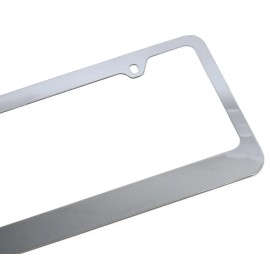BLVD Metal License Plate Holder Frame w/ Chrome Rust-Free Heavy Duty Bling