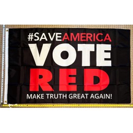 Unbranded Republican Flag FREE SHIPPING #Save Vote Red Trump Desantis America USA Sign 3x5