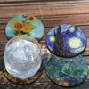 CARIBOU Coasters - Sunflowers Blue, The Starry Night, Cafe Terrace