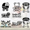 nc-smile Codomottemas Baby Face Baby Face Smile Sticker Kids Riding