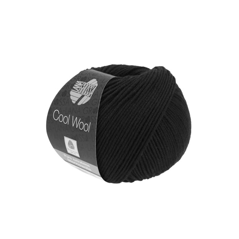 Lana Grossa Cool Wool Big, 433 Black Yarn