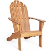 Wooden Outdoor Lounge Chair Teak Rustic Design Ergonomic Garden Chair