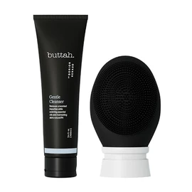 Buttah by Dorion Renaud Buttah Skin by Dorion Cleanse + Vibe Brush Kit | Buttah Vibe Cleansing Face Brush | Buttah Facial Cleanser 3.4oz | 2-Speed Son