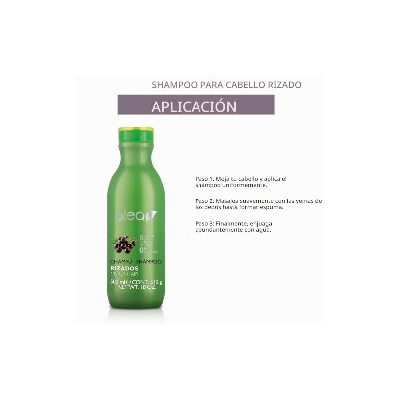 Salerm Alea Shampoo Cabello Rizado o Chino 500ml