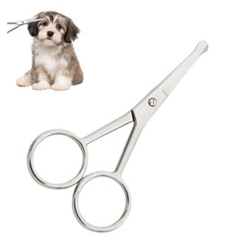 Dog Grooming Scissors,Fashion Hair Cutting Scissors Kit Stainless Steel Pet Grooming Scissors Pet Grooming Scissors Safety Scissors for Dog and Cat Body Face Ear Nose Paw Trimming