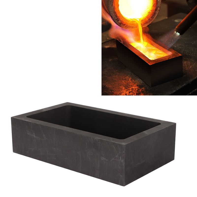 5000g Capacity High Purity Graphite Crucible Metal Refining Mould Ingot