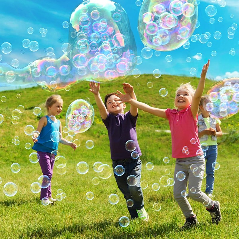 Bubble Wand Bubble Plate Blowing Toy for Kids Outdoor Educational