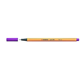 Stabilo Point 88 Fineliner Pen Lilac 1Pièce (S) – for Pens (Purple, Lilac, Orange, Metal, 0.4 mm, 1 Piece (S))