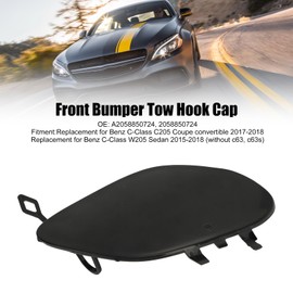 Front Bumper Tow Hook Cover Prevent Leakage Towing Eye Cap Replacement for Benz C Class C205 W205