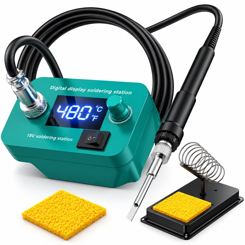 Cordless Soldering Iron Station for Electronics Repair – Digital Temperature