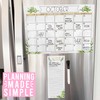 Magnetic Fridge Calendar Dry Erase Magnetic Calendar for Refrigerator -