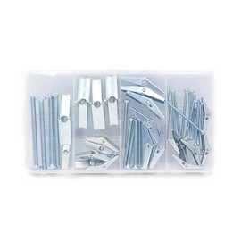 binifiMux 33 Pcs Toggle Bolts, Wall Anchor, 1/8" 3/16" 1/4" Butterfly Drywall Anchors, Heavy Duty Metal Screws for Hollow Wall Ceiling Sheetrock, Taquetes para Drywall