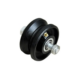 4" inch V Groove Caster Wheels - V Groove Caster Cast Iron Wheel - V Groove Wheel for Sliding Gate - 4" Inch V Groove Caster Wheel - Cast Iron V Groove Wheel for Rolling Sliding Gates (2)