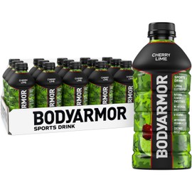 BODYARMOR Sports Drink Sports Beverage, Cherry Lime, Coconut Water Hydration, Natural Flavors With Vitamins, Potassium-Packed Electrolytes, Perfect For Athletes, 28 Fl Oz (Pack of 15)