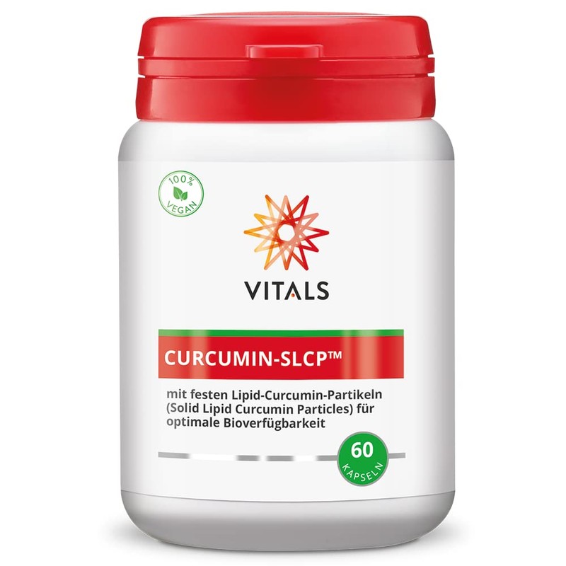 Vitals Curcumin SLCP - 60 Capsules, Vegan. With Solid Lipid