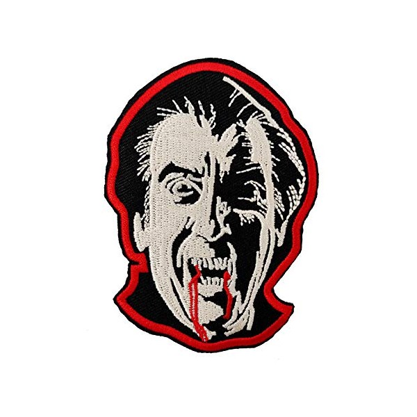 Cute-Patch Count Dracula Christopher Lee Embroidered Iron on sew on