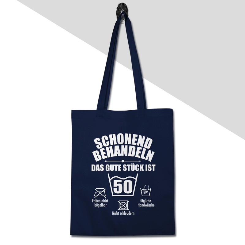 Shirtracer - Cotton Bag - 50th Birthday - Treat gently