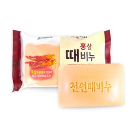 1 red ginseng exfoliating soap, bath and shower soap, for the elderly, bathhouse patients, nursing home body soap 30ea