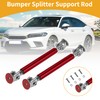 Partuto 2pcs 7.5cm/2.95in Car Splitter Support Rods Adjustable Front Rear