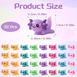 32 Pcs Mini Resin Animals, Mini Animals Resin Animals Small Animal Figurines Ornament Toy for DIY Birthday Party Home Garden Décor