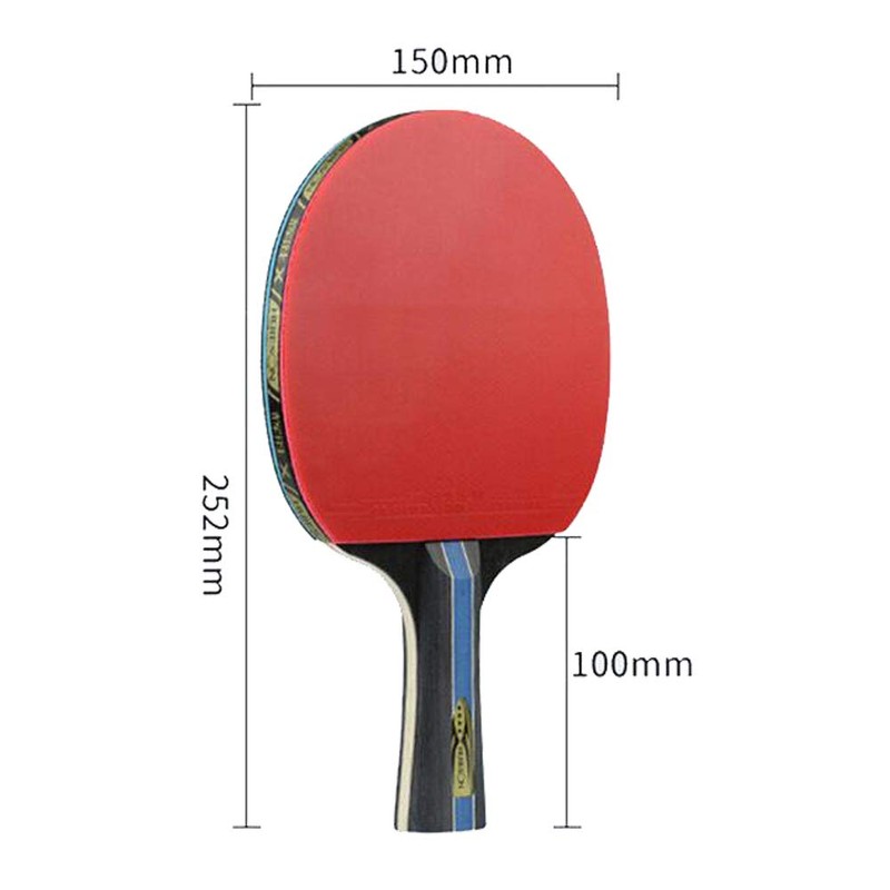 4 Star Table Tennis Racket Pimples-in Rubber Table Tennis Bat