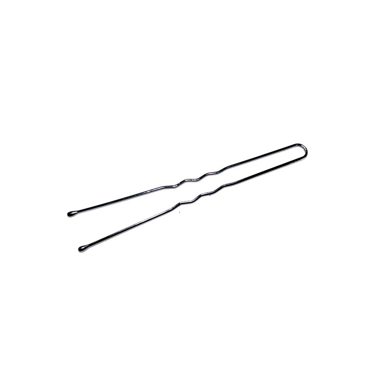 Useful box of 36 black waved hair pins. Longer length