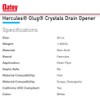 Oatey 20410 Hercules Glug Crystals Drain Opener, 20 oz (Pack