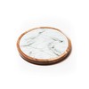 Lazy Susan Turntable - 2in1 Acacia Wood and Removable Glass