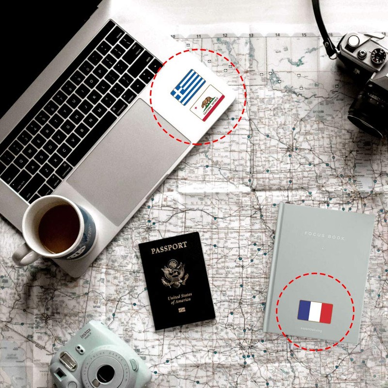 Quattroerre 8217 Sticker Flag Ride Tour America