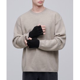Musinsa Standard Fingerless Knit Gloves [Black]