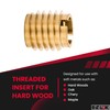 E-Z LOK Knife Threaded Insert for Hard-Wood, Brass Thread Inserts