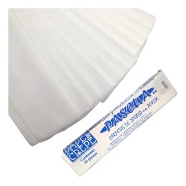 Paquete De 10 Papel Crepe Un Color Pascua 200cm X 50cm Color Blanco