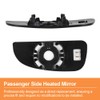 Senzeal Passenger Right Side Heated Lower Mirror Glass Replacement for
