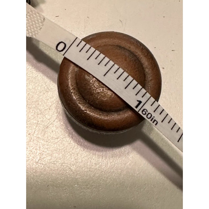1 Vtg Drawer Cabinet Knob Pull Brass Wood Canada Restoration