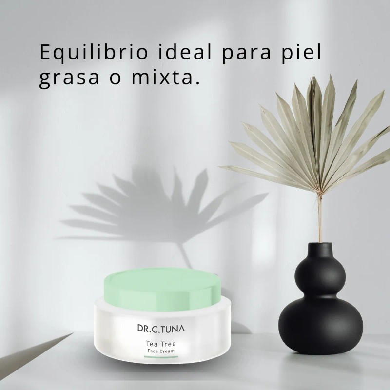 Crema Facial Tea Tree Hidrata Piel Grasa A Mixta Dr